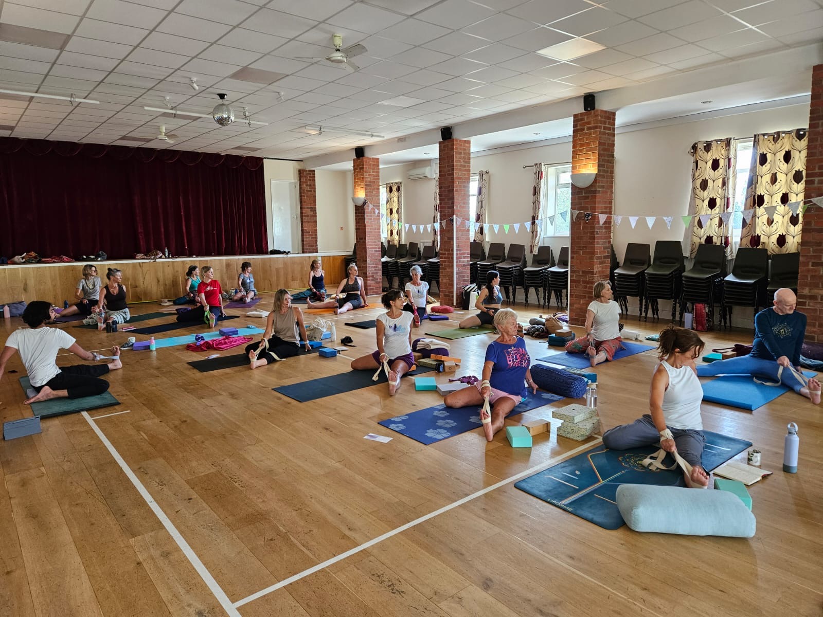 Seated practice at the SYA Celebration Day